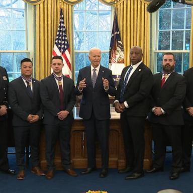 VIDEO: Biden honors nation's civilian and military heroes at White House