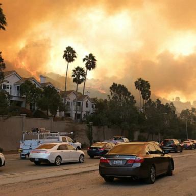 VIDEO: Brush fires ignite as strong windstorm strikes Southern California