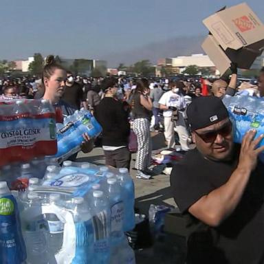 VIDEO: Fire victims receive an outpouring of donations