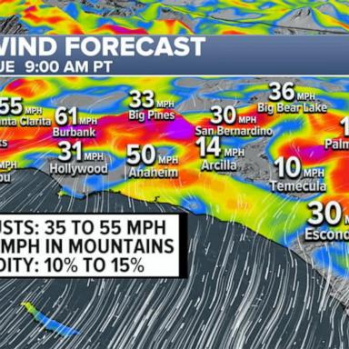 VIDEO: Dangerous Santa Ana winds are set to return to Southern California