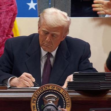 VIDEO: Trump signs a record number of executive orders