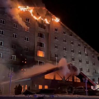 VIDEO: At least 76 people killed in a fire at a ski resort in northwest Turkey 