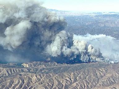 WATCH:  New explosive wildfire erupts near Los Angeles forcing mass evacuations