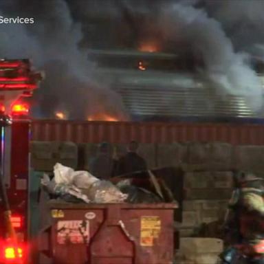 VIDEO: NTSB investigating fire that occurred on commuter train outside Philadelphia