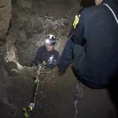 VIDEO: California firefighters rescue teen trapped in mine