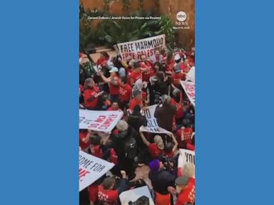 WATCH:  Protesters arrested at Trump Tower sit-in for detained activist Mahmoud Khalil