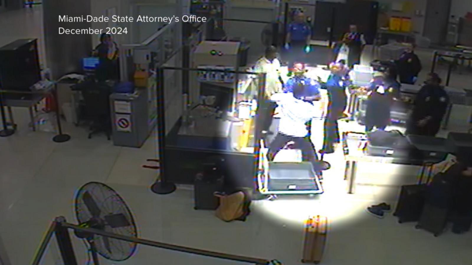 WATCH:  Newly released video shows man attacking TSA agents at Miami Airport