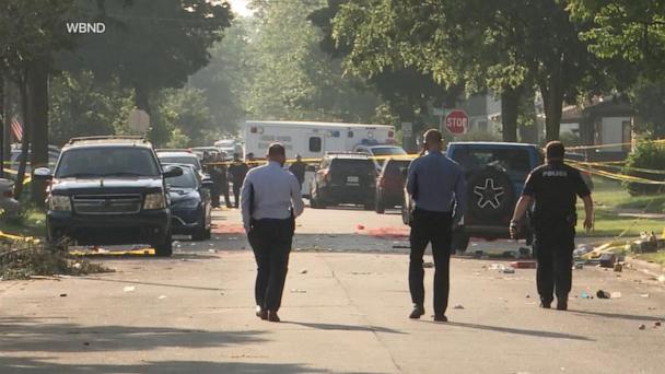 Police search for suspects in deadly mass shooting in Indiana
