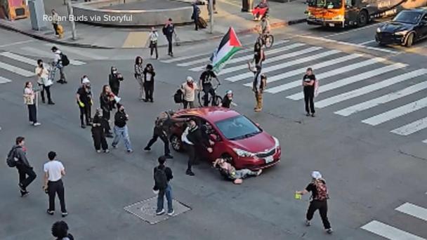 Police search for hit-and-run driver accused of plowing through crowd in Los Angeles