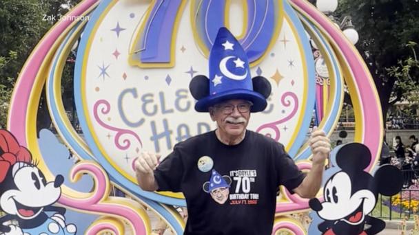 California man celebrates 70th birthday at Disneyland