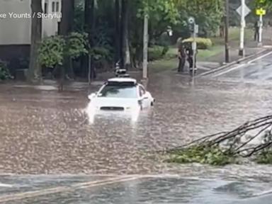 WATCH:  Waymo's self-driving car drives into flood waters in Atlanta