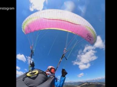 WATCH:  Paraglider's canopy struck by plane over Austrian Alps