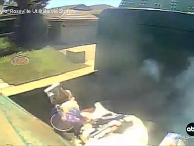 WATCH:  Lithium-ion battery ignites garbage truck near Sacramento, CA