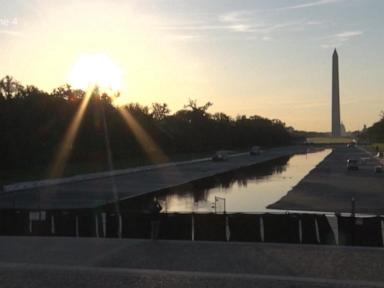 WATCH:  Questions surround $14M Reflecting Pool renovation as new paint peels off the bottom