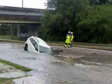 WATCH:  Sinkhole rescue in Norfolk, Virginia
