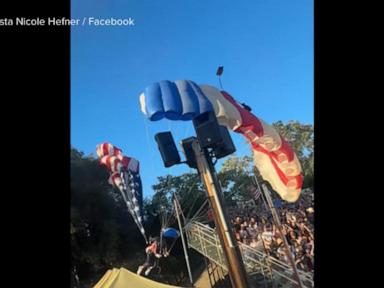 WATCH:  Skydiver crashes into rodeo crowd in Northern California