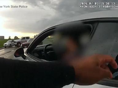 WATCH:  Trooper narrowly avoids chain-reaction crash while responding to separate crash