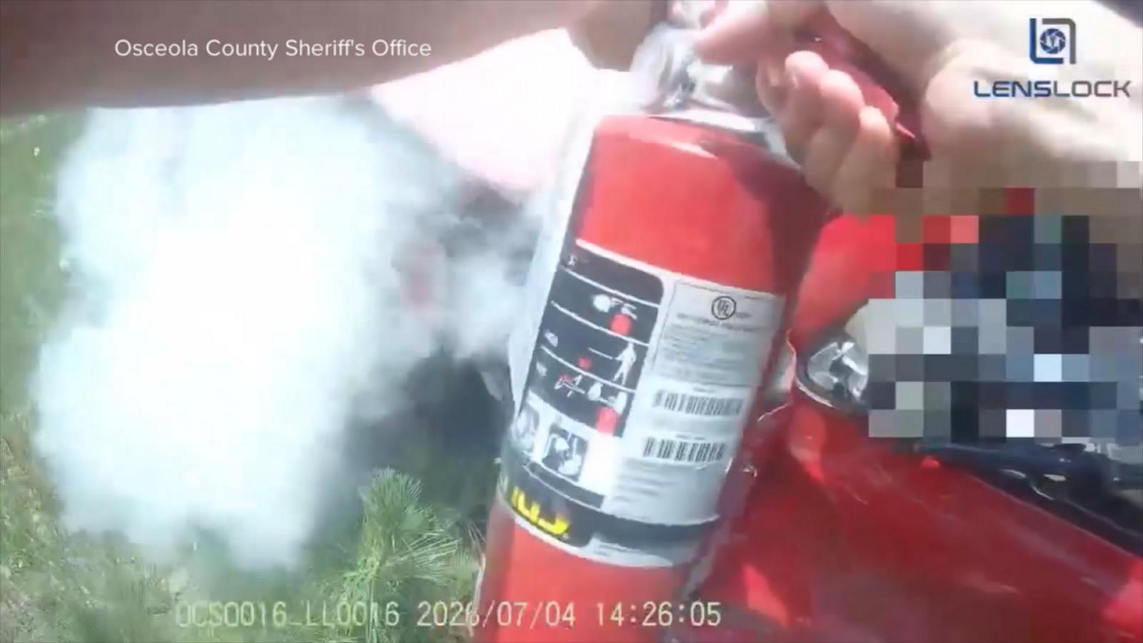 WATCH:  Dramatic rescue from fiery wreck in Michigan