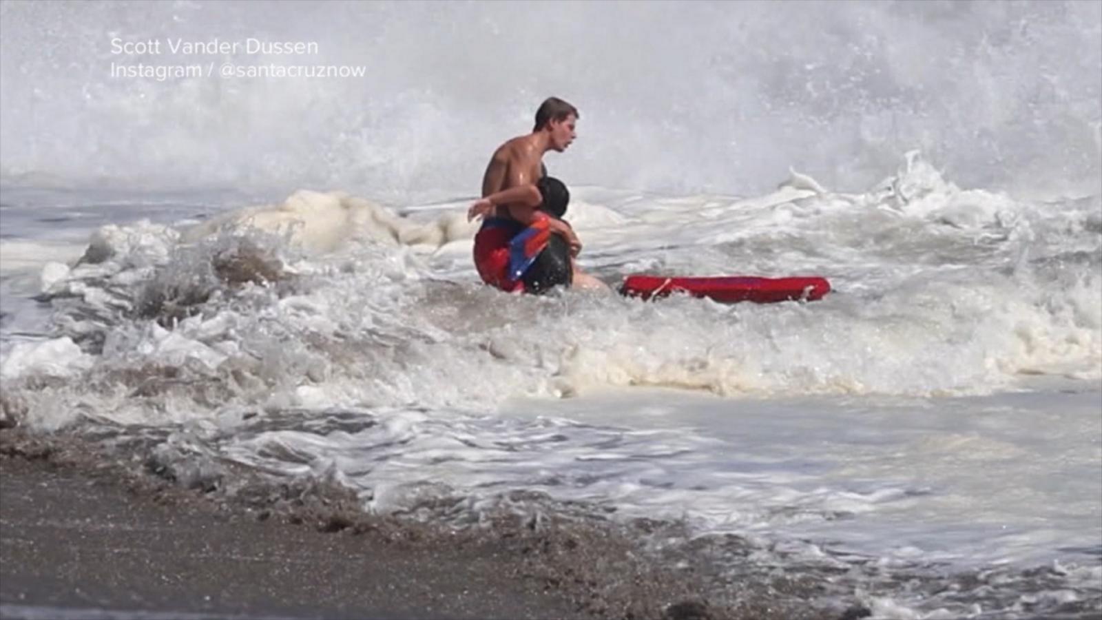 WATCH:  America Strong: Lifeguard heroically who rescues boy speaks out for the first time