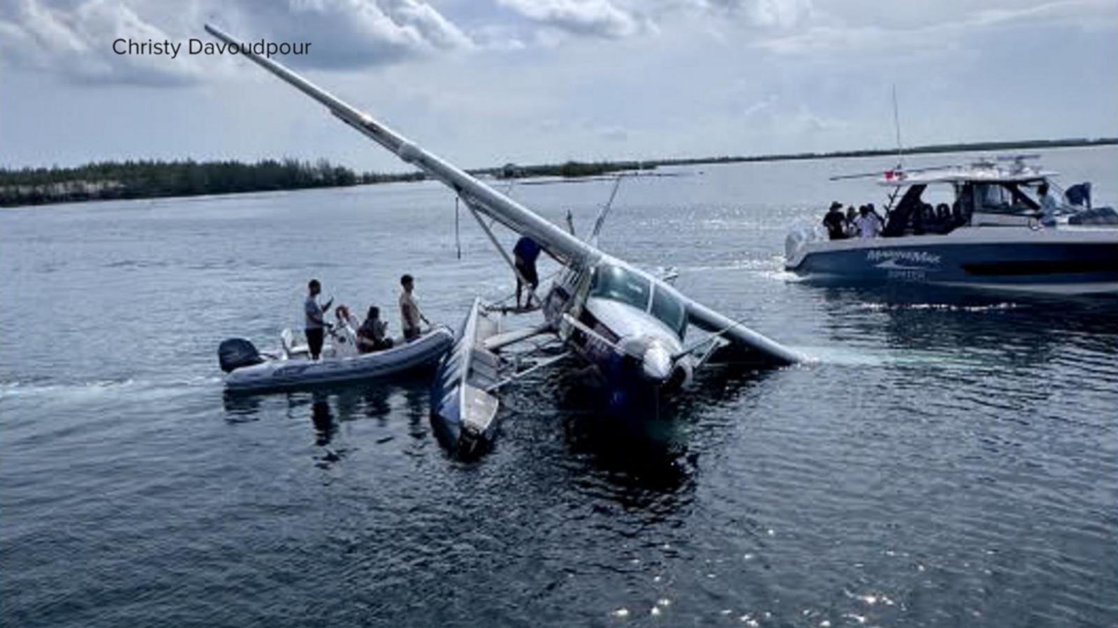 WATCH:  Passengers rescued after seaplane crash