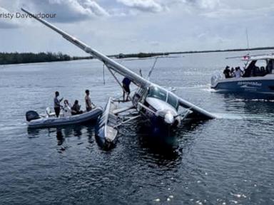 WATCH:  Passengers rescued after seaplane crash 