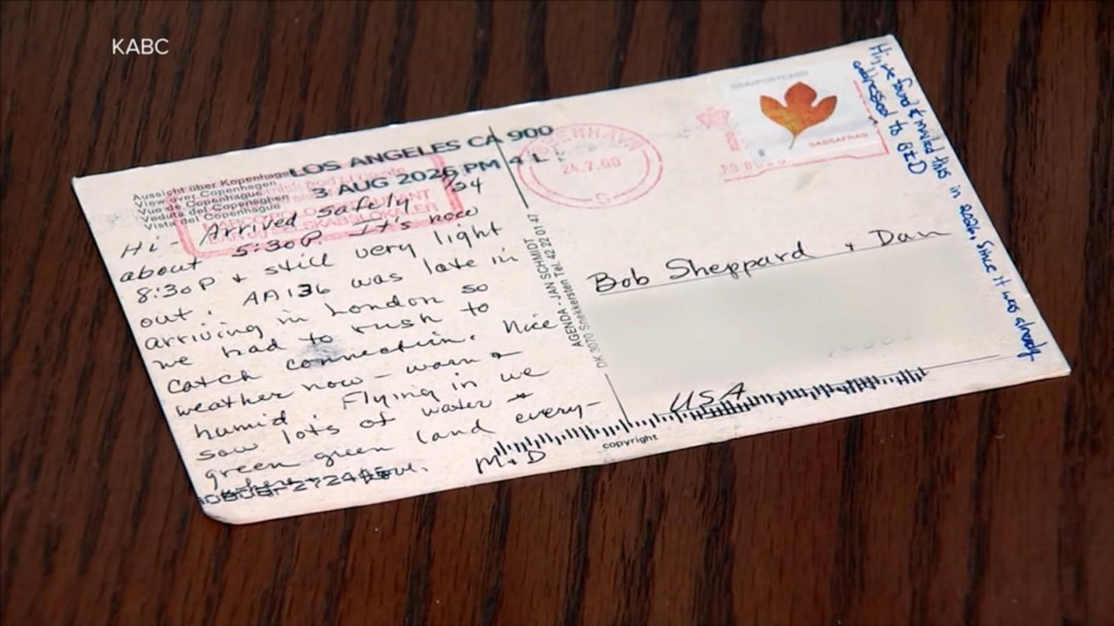 WATCH:  Long Beach man receives late postcard from his parents 26 years later