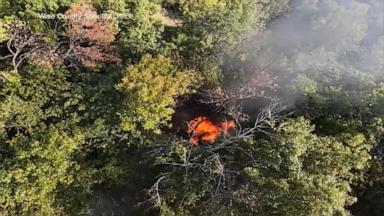 VIDEO: Video shows rescue of man trapped inside burning car in Texas