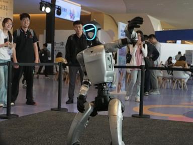 WATCH:  Chinese robotics company unveils robot that can outrun Usain Bolt: David Muir reports