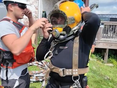 WATCH:  Divers save the day for bride-to-be