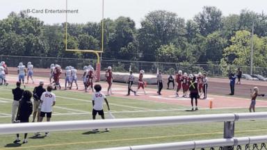 VIDEO: College football player dies after medical emergency on field