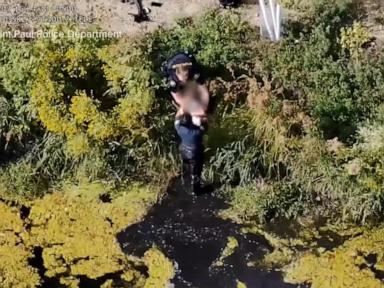 WATCH:  Minnesota police drone locates child in pond