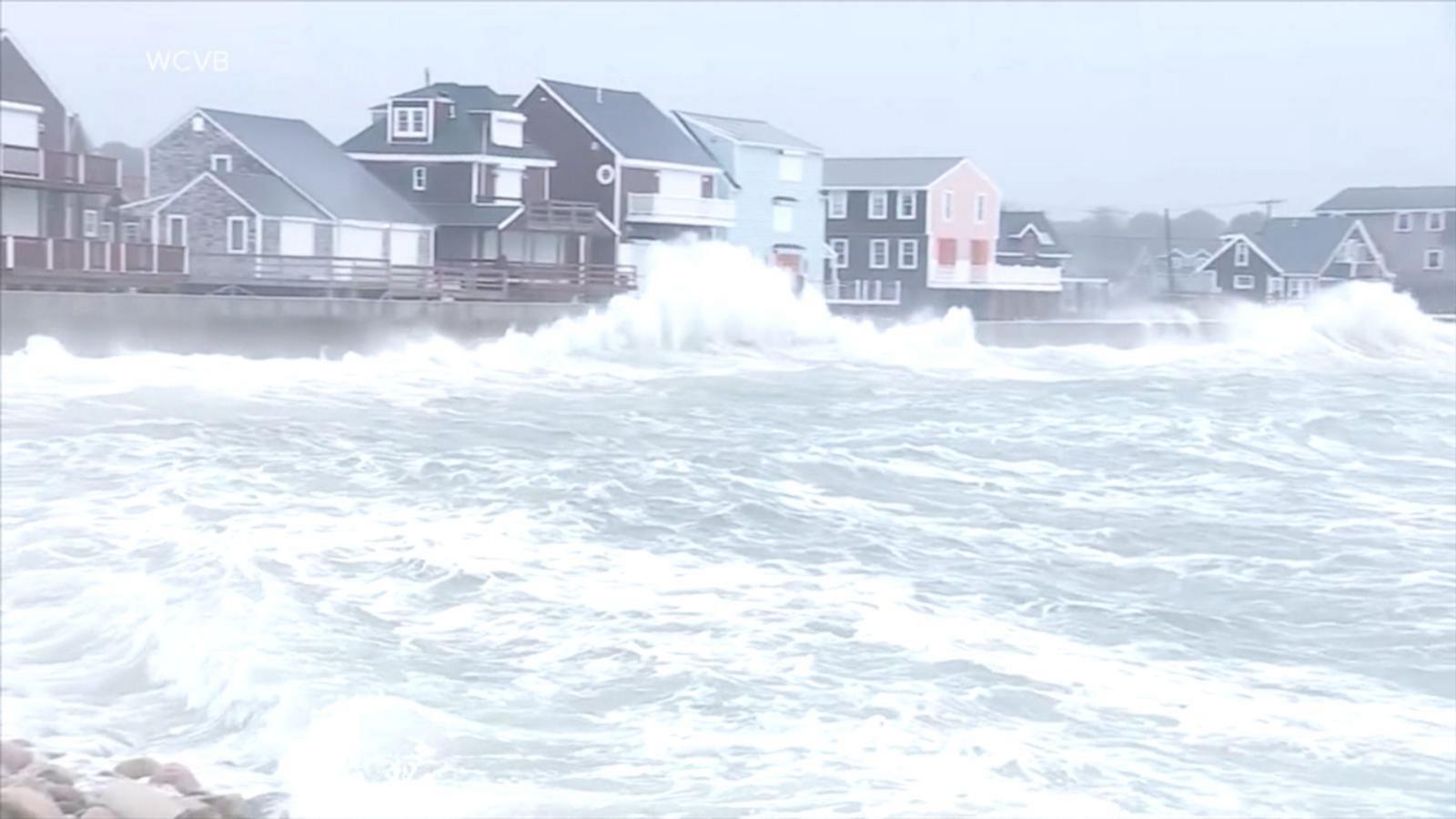 WATCH:  Nor'easter leaves trail of damage from New York to Maine