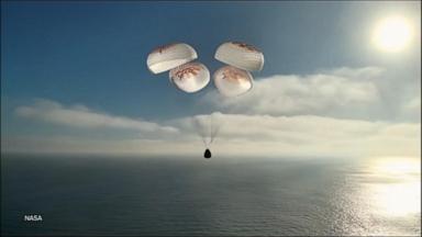 VIDEO: SpaceX's Crew-12 successfully splashes down in the Pacific