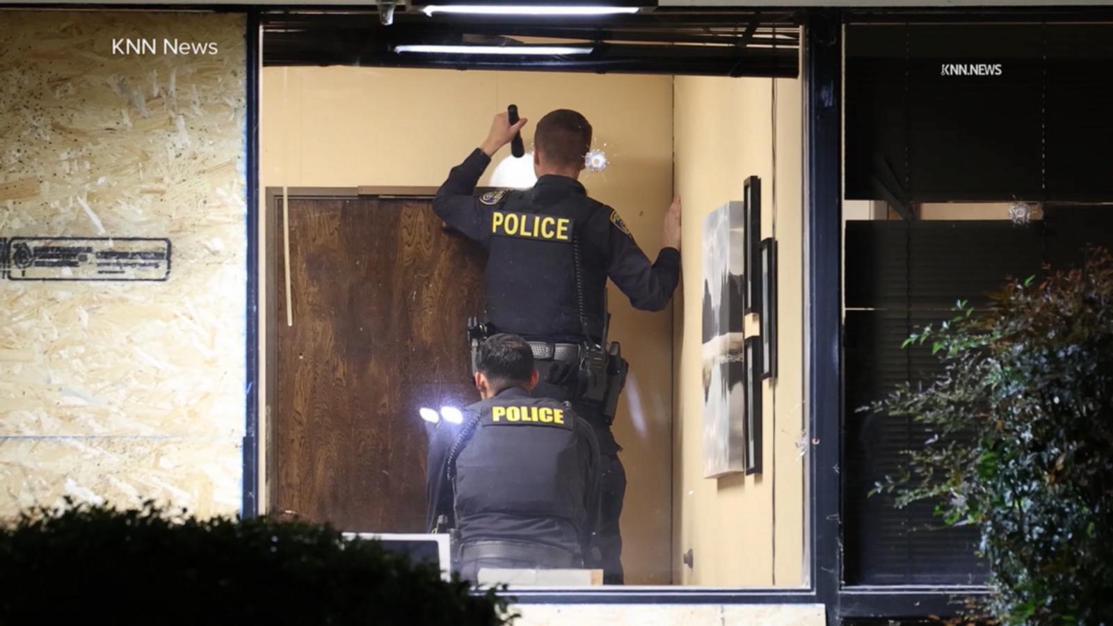 WATCH:  Urgent search for suspects after California TV station targeted by gunfire