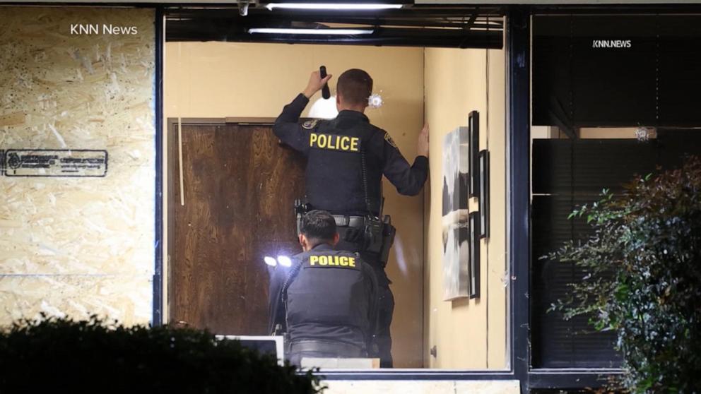 WATCH: Urgent search for suspects after California TV station targeted by gunfire