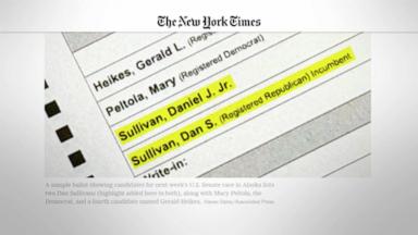 VIDEO: NYT: Democrats recruited spoiler candidate in Alaska in an effort to confuse voters