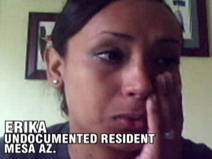 VIDEO: ABCs Diane Sawyer talks with Erika, an undocumented resident in Arizona.
