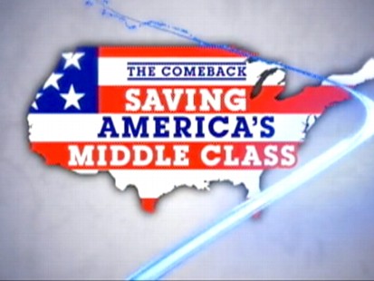 VIDEO: This week, Diane Sawyer reports on the new struggle of being middle class.