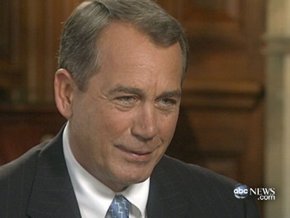 VIDEO: The Next Speaker of the House John Boehner sits down with Diane Sawyer.