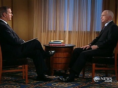 Charles Gibson with John McCain