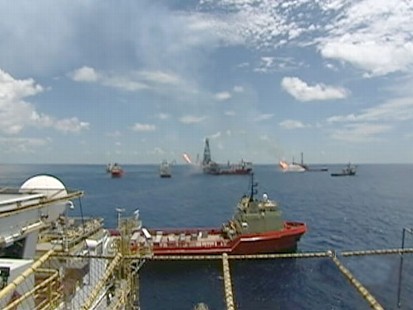 VIDEO: Tropical storm could set back efforts to control the oil spill crisis.