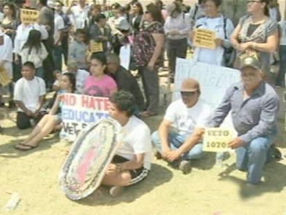 VIDEO: Law requires police to question anyone they think may be here illegally.