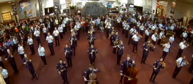 flash mob air and space museum