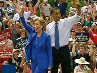 Barack Obama and Hillary Clinton