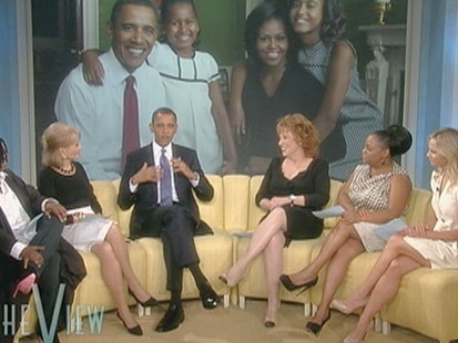 VIDEO: The president discusses a family game with Barbara Walters on "The View."