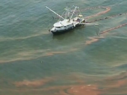 VIDEO: BP enjoys its first small success in its fight to curb the Gulf oil spill.
