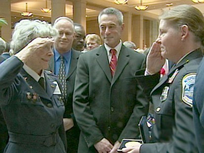 VIDEO: Female pilots who flew cargo missions in World War II are honored.