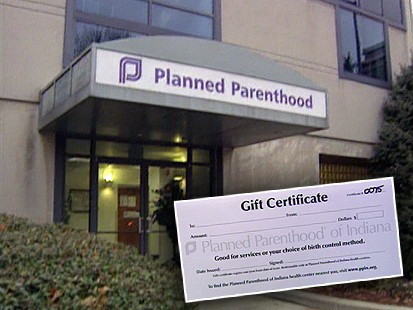 Planned Parenthood Gift Certificates