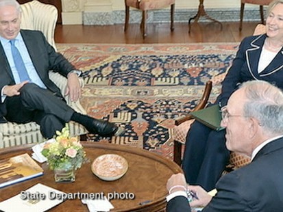 VIDEO: The secretary of state begins peace talks with Israeli and Palestinian leaders.