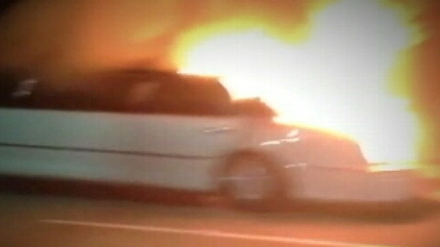 Mysterious Limo Fire - Good Morning America